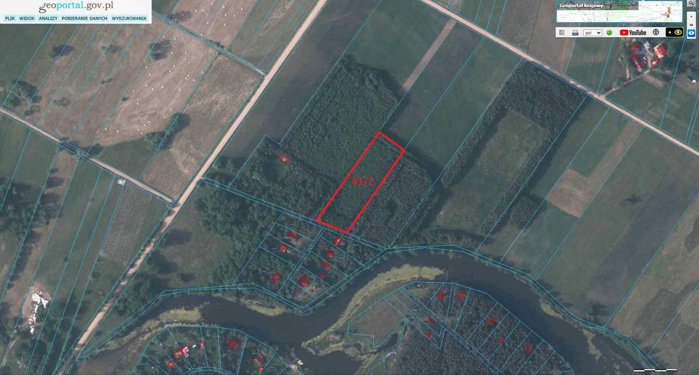 Działka nad jeziorem Długie Grodzieckie i Bugiem, Wszebory, Ceranów