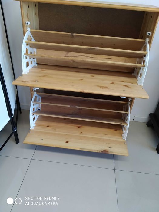 Szafka na buty + lustro lita sosna