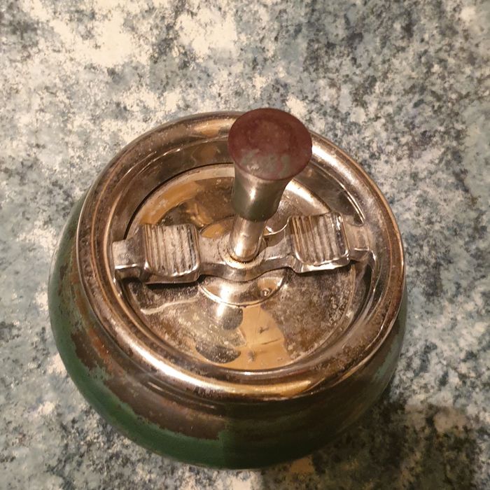 ORIGINAL Ashtray 1940s, SPINNING ROULETTE Erhard & Söhne;