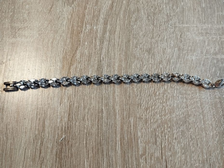 Bransoletka srebrna z cyrkoniami