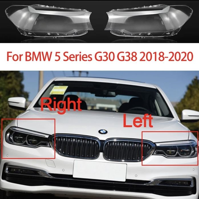 Vidro capa lente farol ótica série 5 G30 G38