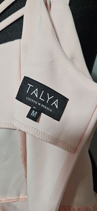 Sukienka wizytowa pudrowy róż