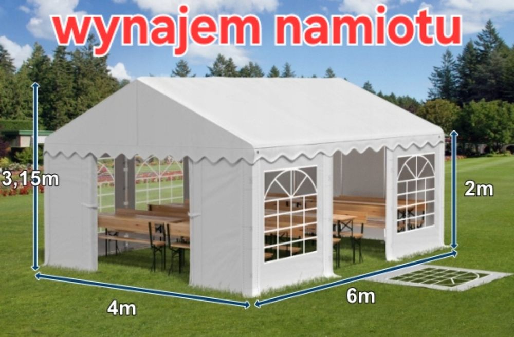 Namiot imprezowy 4x6