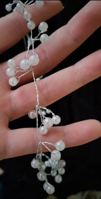 Gałązka ślubna ozdoba biżuteria ślubna włosy