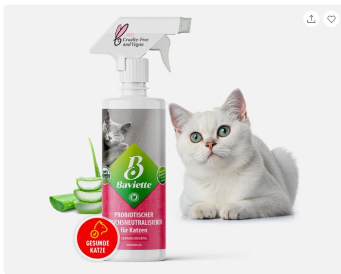 Spray baviette micronimal 300 usuwanie zapachów kota 500 ml