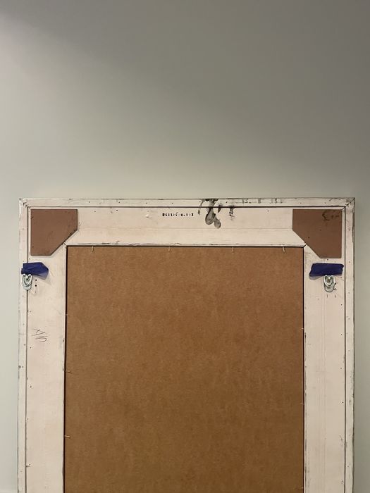 lustro w pięknie zdobiinej solidnej drewnianej ramie