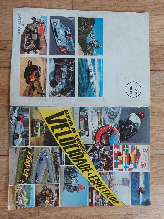 Caderneta de cromos velocidade & espectáculo - Completa