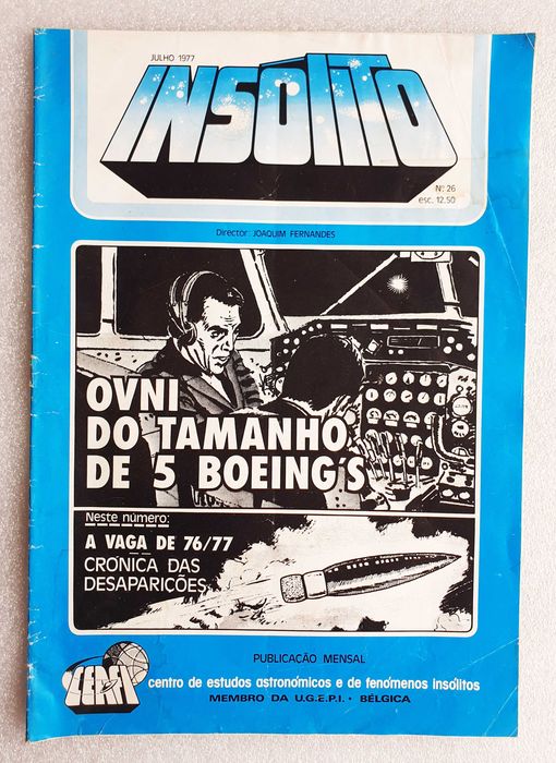 Antiga Revista Ufologia ~ " INSÓLITO nº 26 " ~ 1977