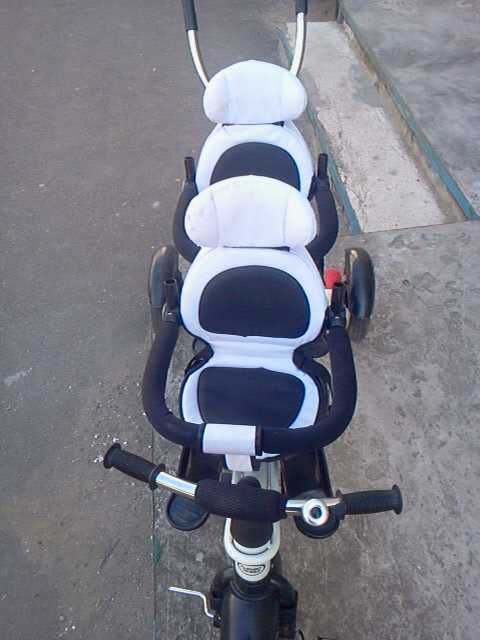 Коляска велосипед для двойни