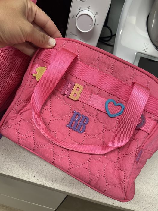 Mochila escolar menina rosa