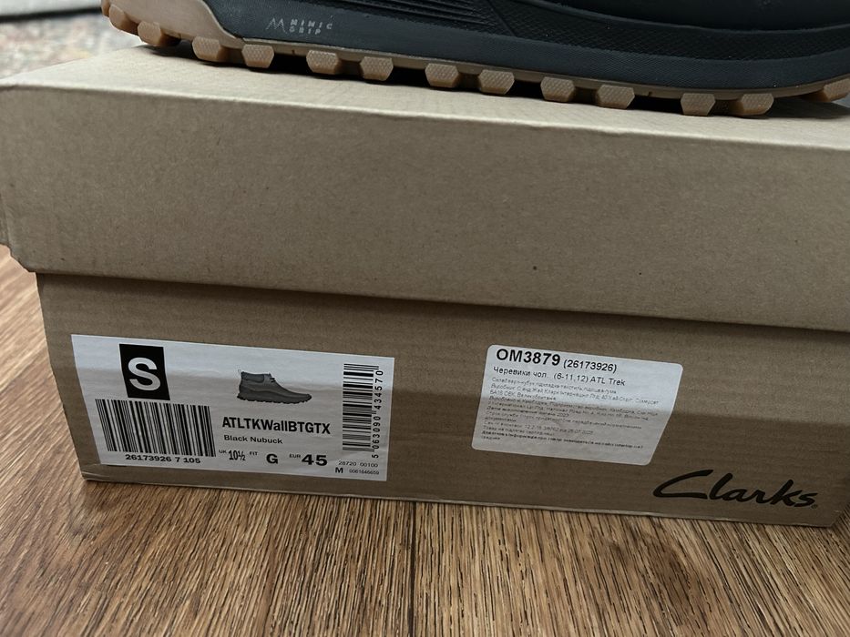 Мужские Ботинки Clarks Nubuck Aнглия.44-45