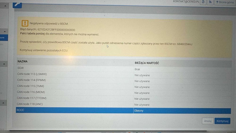 Diagnostyka i elektronika – Jeep, Chrysler, Fiat, Dodge - Witech