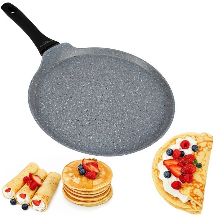 Patelnia Do Naleśników Indukcja Gaz Non-Stick Nieprzywierająca 24 Cm