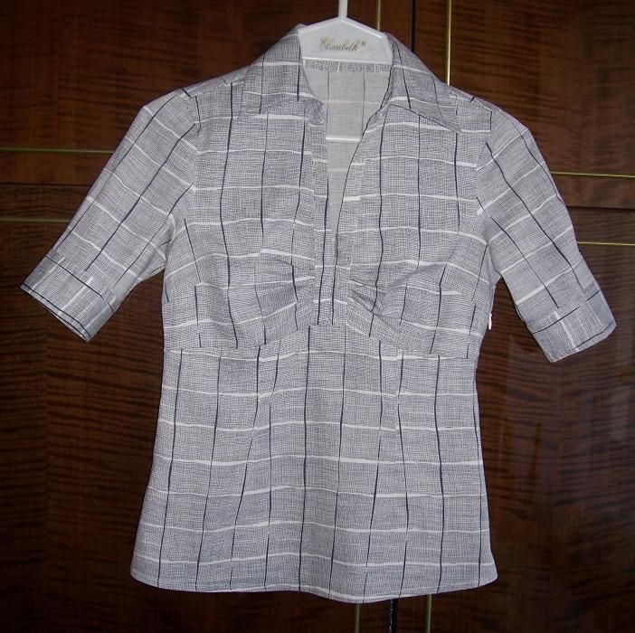 Bluzka VERO MODA, z rękawkiem do łokcia, r. XS (34/36).