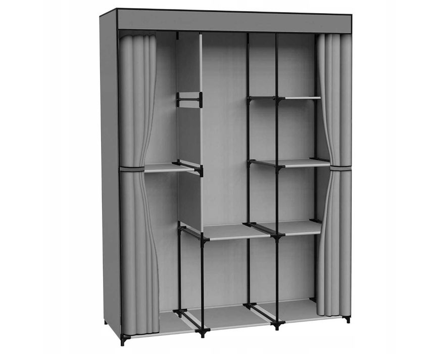 Garderoba Materiałowa Szafa Tekstylna Ubrania Buty Duża Składana XXL