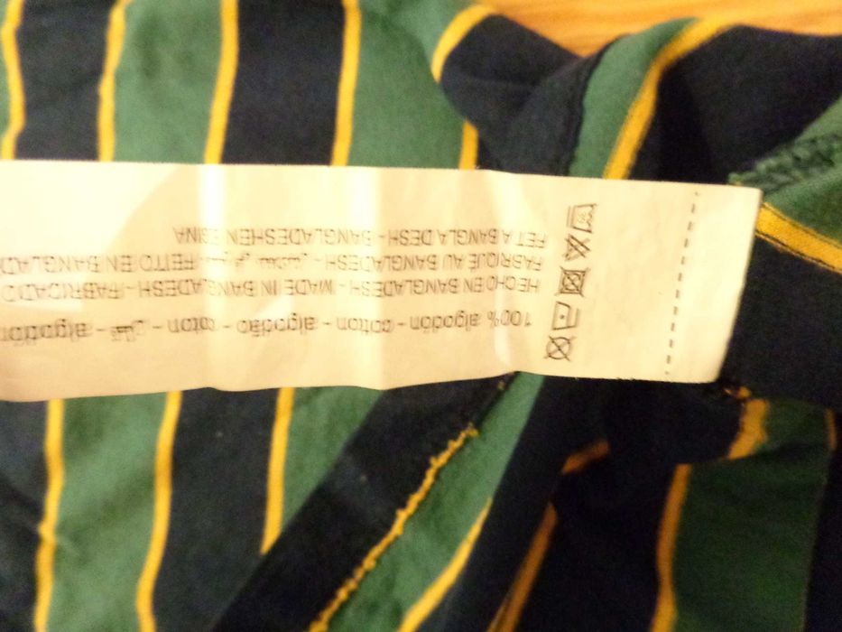 T-shirt manga comprida riscas