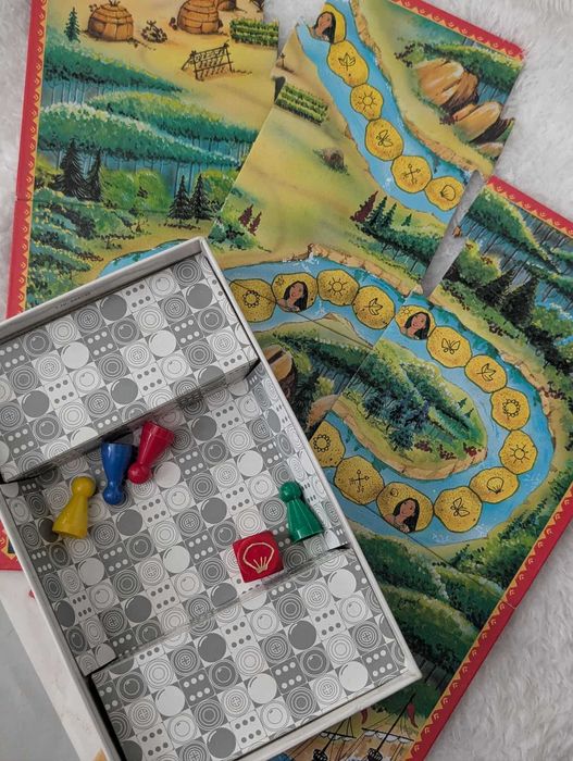 Disney Pocahontas Würfelspiel gra planszowa vintage kompletna