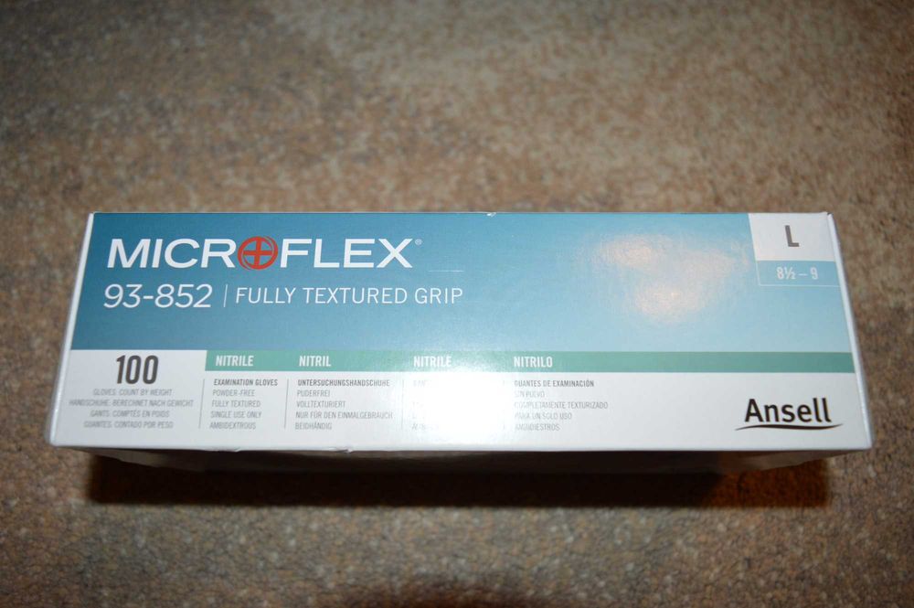 ANSELL 93-852 MICROFLEX rękawice nitrylowe moto L Darmowa WYSYŁKA