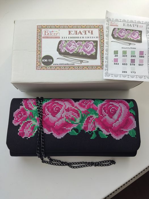 Вышивка клатч новый