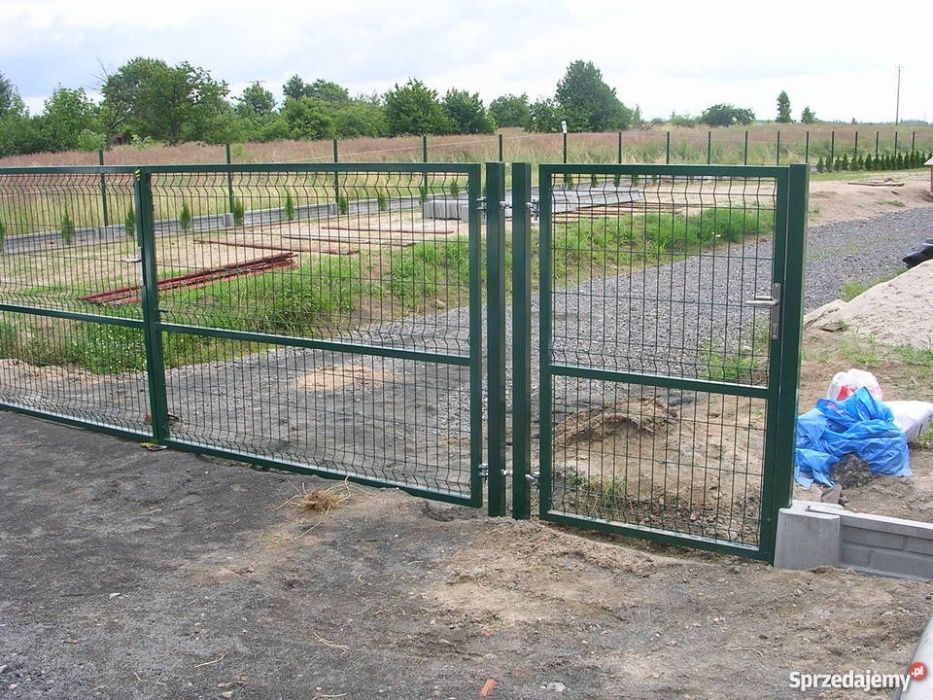 Kompletne ogrodzenie panelowe 4-1,2 słupek 2m obejma x2 komplet