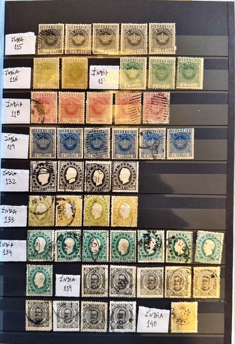 Selos Índia - Portugal ex-colónias +520 selos