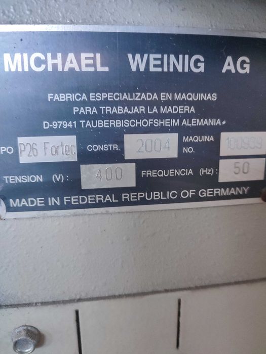 Strugarka czterostronna Weining Profimat 26 Fortec