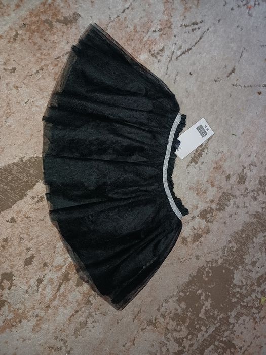 Spódnica czarna nowa tiulowa 86-92