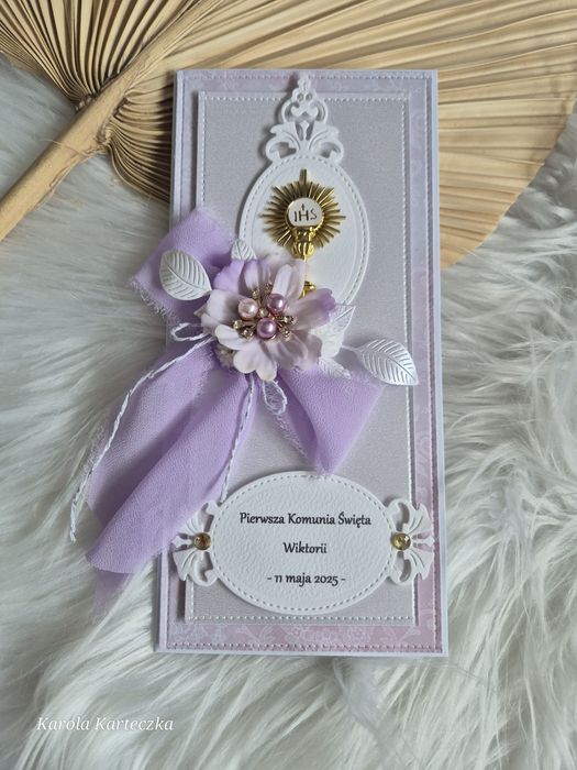 Kartka komunijna, IHS