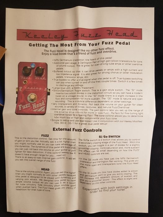 Keeley Fuzz Head