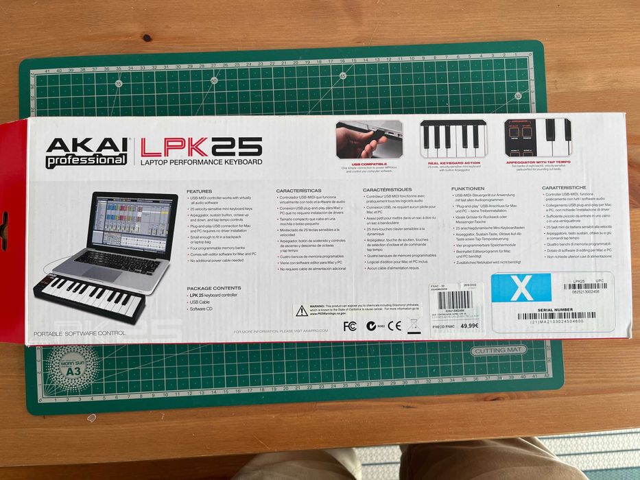 Teclado MIDI AKAI LPK 25