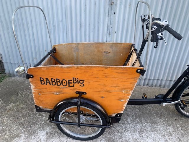 Rower riksza 4 osobowa BABBOE BIG skrzynia sakwy pokrowiec