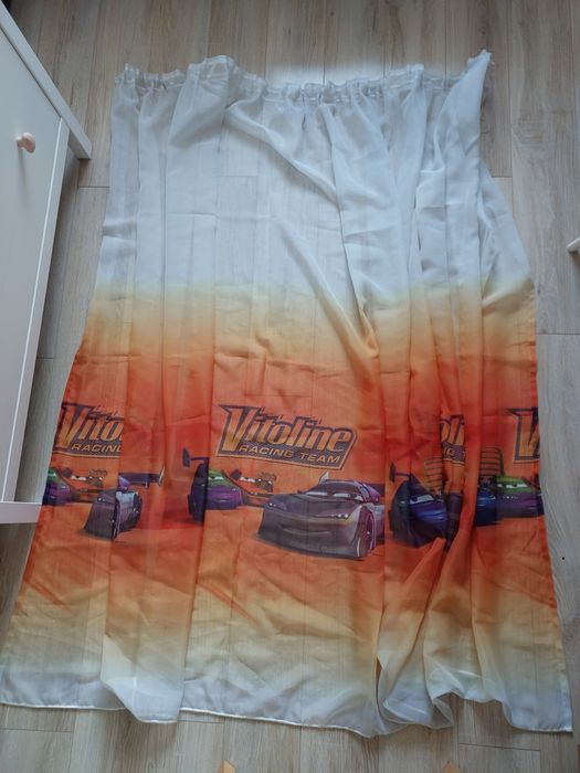 Firanka dziecięca – Vitoline Racing Team / samochody – stan idealny