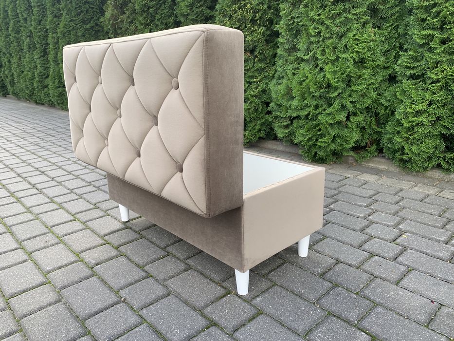 Pufa z pojemnikiem beżowa