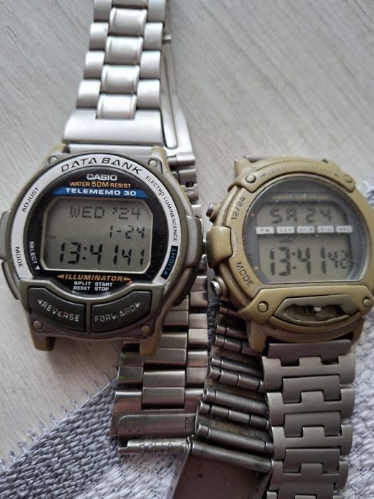 Zegarki casio z 65roku na chodzie podswietlane