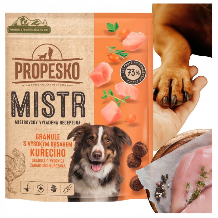 Sucha karma Propesko Mistr dla dorosłych psów kurczak 1,5 kg