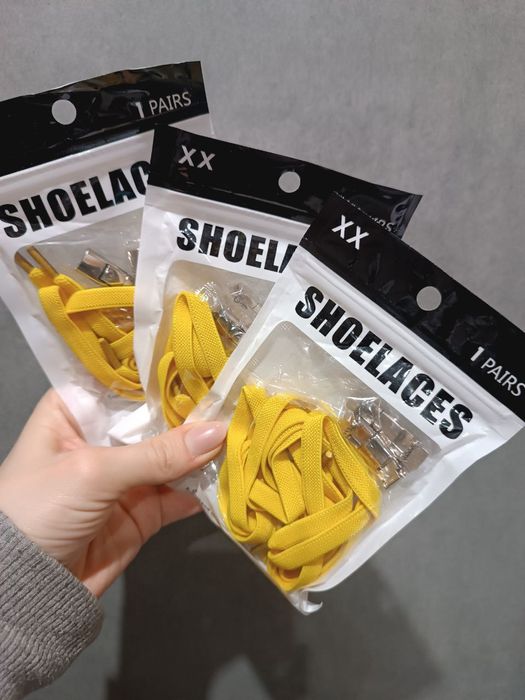 Шнурки - резинки на металевій защіпці