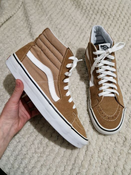 Высокие жёлтые кеды ванс vans sk8 high 40-41р 26 см , а идеале