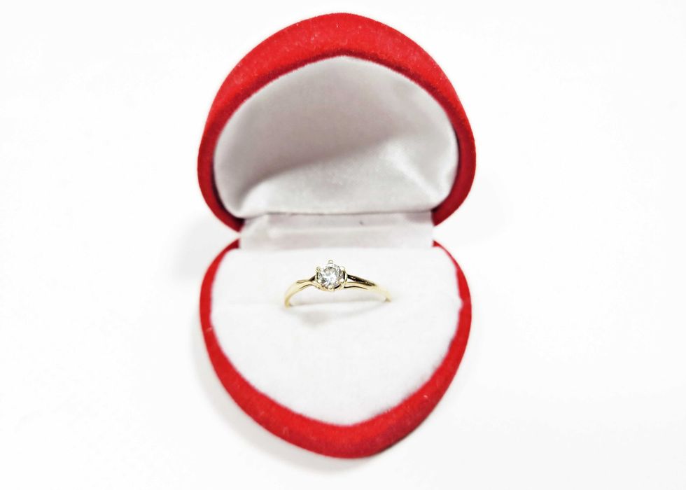 Złoty pierścionek pr585/14K 0.90g R15 K&B Handel