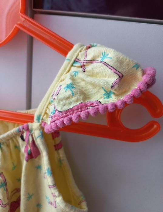 Next spodnium 104 kombinezon letni flamingi