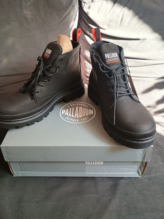 Nowe Skórzane Czarne buty Palladium OKAZJA