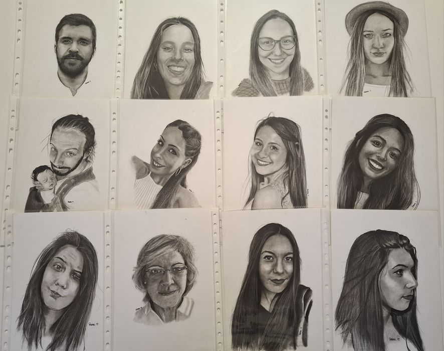Faço retratos personalizados para si