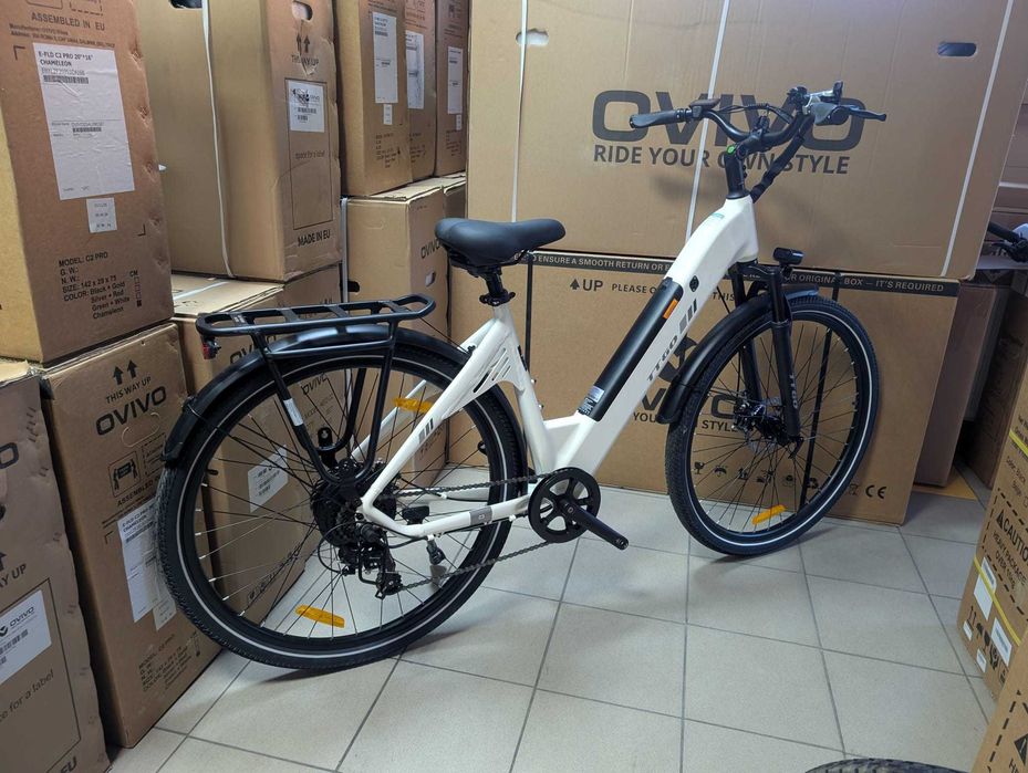 Rower elektryczny TTGO C3 biały