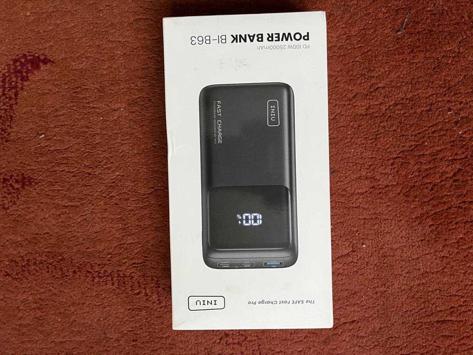 Павербанк для телефонів та ноутбуків INIU BI-B63 PD 100W 25000 mah