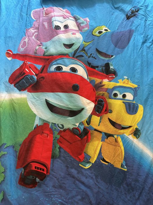 Capa Edredon Solteiro - Super Wings