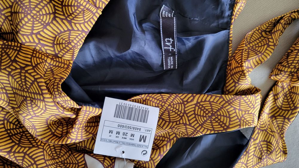 Vestido Zara novo cetim, M