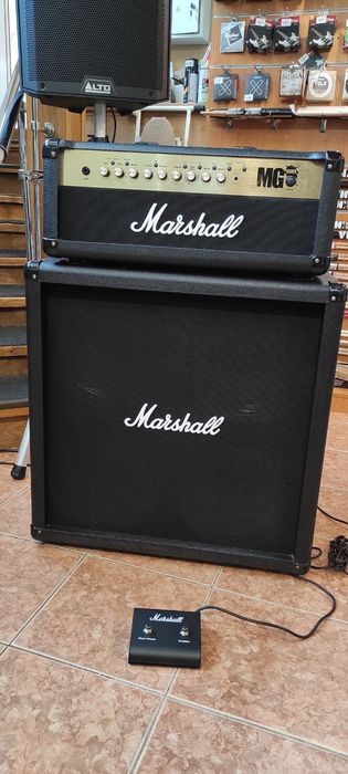 Комплект підсилювач MARSHALL MG100HFX гітарний кабінет MARSHALL MG412B