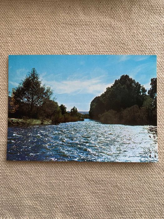 Postal Termas de Monfortinho Portugal com selo antigo