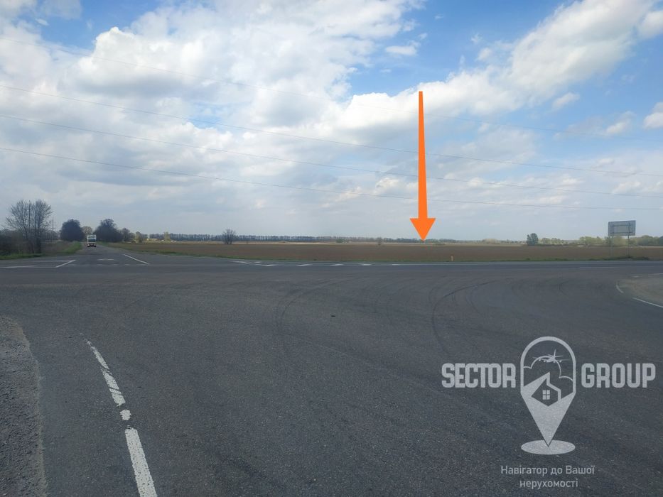 Від 1 га Землі промисловості на фасаді окружної, можна частинами.