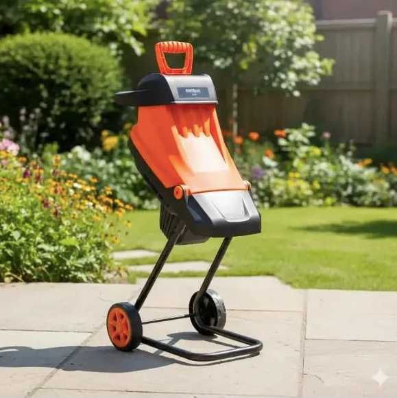 подрібнювач гілок з подвійними ножами измельчитель веток електричний