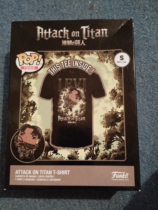Koszulka funko pop Attac on Titan Levi rozm S